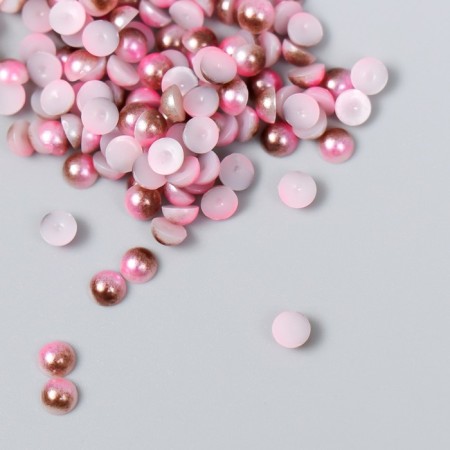 Decor "Pink gradient" d = 4 mm 10 g 200 pcs 5x2.5 cm mix-5