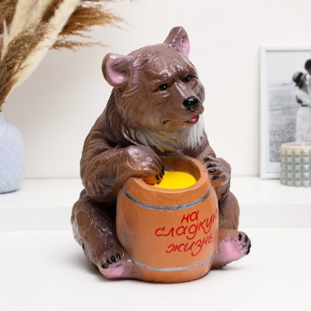 Piggy bank "Bear with a barrel" 27x24x28cm
