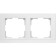 Frame for 2 posts WL04-FRAME-02-WHITE, white color