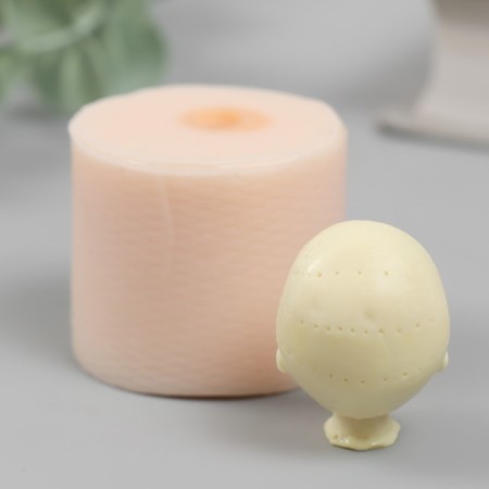 Mold Silicon "Baby Head" No. 15 2.5x2.5x3 cm-2