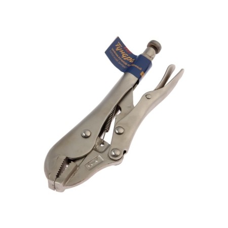 Hand tundra clamp, reinforced, flat capture, with a latch, 175 mm-4