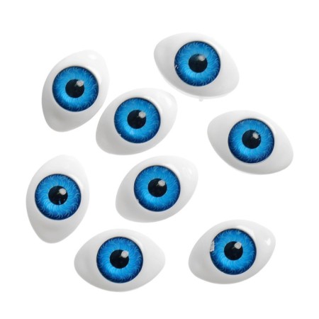 Eyes, set 8 pcs., The size of the iris 12 mm, the color is blue-2