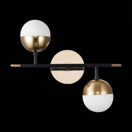 Sconces st. SL1507.421.02. Albero. 2x5 watts, G9, 4000K, 36x39.2 cm, black color-3