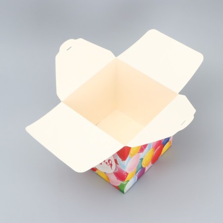 Gift folding box, packaging, “Birthday”, 18 x 18 x 18 cm-5