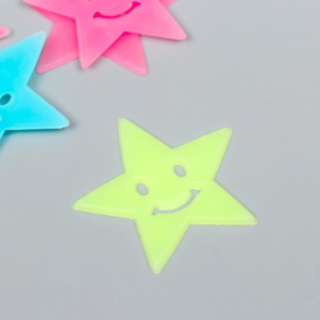 Sticker phosphorus plastic "Smails" set "set 20 pcs 20x13 cm-1