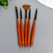 A set of tools to give a form of 5 pcs 15.5 cm wood, metal, nylon