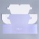 Capcake box, confectionery packaging with a window, 2 cells, Makaruns, 16 x 10 x 10 cm