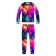 Thermal complex for girls: trousers, sweatshirt, height 104 cm