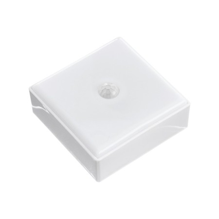 The LED lamp with the engine sensor., Square, 6 LED, 2 W, from BAT. 3*aaa, 3000k, T-white. 98830