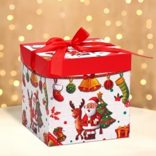 New Year. Box a gift New Year's folding 
