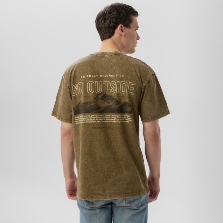 Men's T -shirt Mist "Mountains", col. Green, rr XL