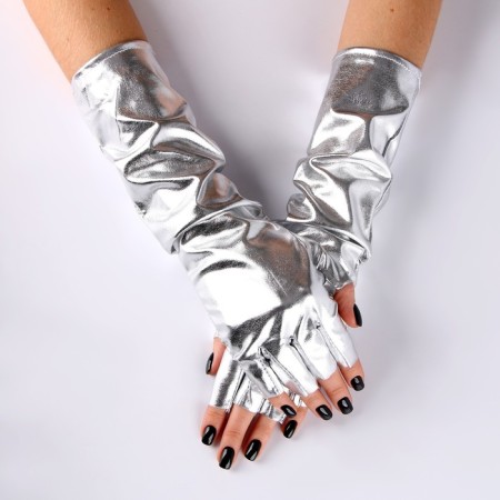 Carnival accessories without fingers, silver color-1