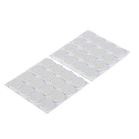 Furniture round tundra, d = 18 mm, 32 pcs., Polymer, white-1