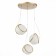 Suspension lamp ST LUCE. SL1181.353.03. Acerra. 3x40 watts, E27, 60x60 cm, brass color