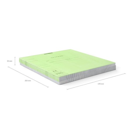 Notebook 24 sheets in the Erichkrause Coverpro neon "Classic", plastic cover, OFSET BOLK, 100%whiteness, Green-8