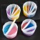 Silicone glass for fluid art, 3 sections