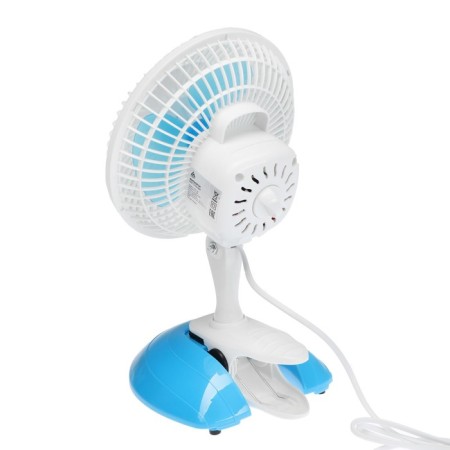 Fan Luazon LOF-04, desktop, 15 watts, 15 cm, 2 modes, plastic, blue and blue-2