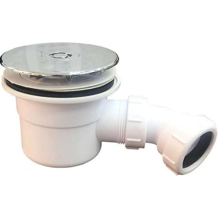 Siphon for shower pallet VECONI S-05, with a drain hole D = 90 mm, ABS plastic, white
