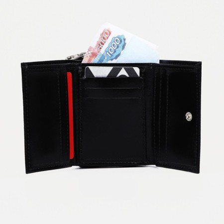 Women's wallet with lightning, black color-4