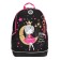School backpack, 38 x 28 x 18 cm, Grizzly, ergonomic back, + keychain, black