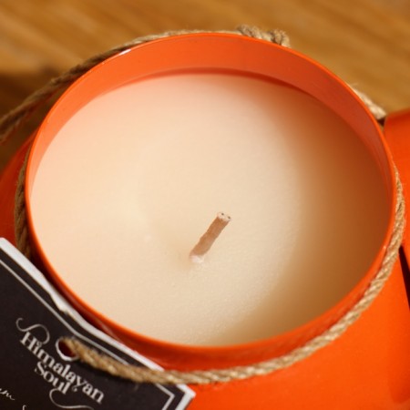 Aromatic candle in a jar 150 g, paraffin, Marigold-3