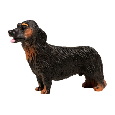 Figure "On the farm: long -haired dachshund"