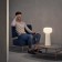MANTRA FARO, E27, 1x20W, 500 mm table lamp, white color
