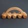 Massage "Caterpillar", 18 × 5.5 × 8 cm, 10 wheels, wooden
