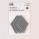 Reflective thermonacle “rhombus”, 7 × 4.5 cm, gray color
