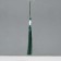 Textile suspension, plastic "Brush. Lotus" dark green 1.2x2.7x14.5 cm