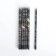 Chernographic pencil, with an eraser, hardness of HB, black body, round with a pattern, sharpened