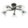 Svetogor chandelier "Star" 5x60W E27 Black 53x53x26cm