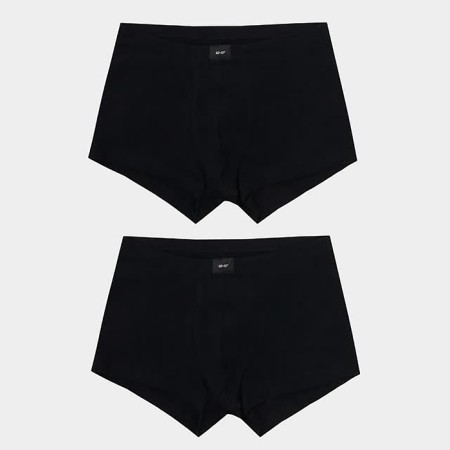 Set of men's panties boxers (2 pcs), black/black color, size 48 (m)-3
