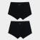 Set of men's panties boxers (2 pcs), black/black color, size 48 (m)
