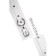 Shackles of Pecado BDSM, soft with eyelets, genuine leather, white