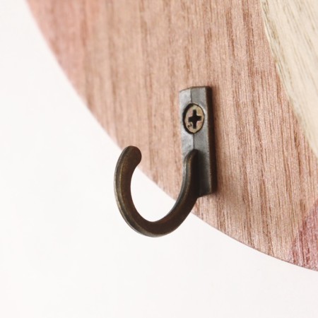 Hooks decorative wood "Abstraction. Mountains. Flower" 1.5x23.4x22.5 cm-4