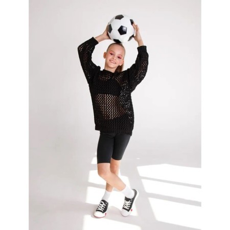 Свитер для девочки Amarobaby Knit Trend, рост 134 см, цвет чёрный-8