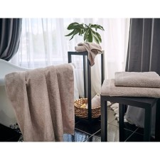 Terry towel Souffle, size 100x150 cm, beige color