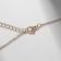 Cool "lovely" heart, assorted, white color in gold, 40 cm