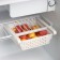 Organizer for the refrigerator of the sliding "loft", 19.7 × 20 × 7.7 cm, white color