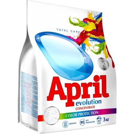 April Evolution, Color, Protection, Automatic, for washing color, 3 kg