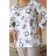 Female blouse, size 54, white, purple color