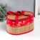 Bamboo Bamboo Casket "Flowers on Red" with handles, lightning 16x20x30 cm