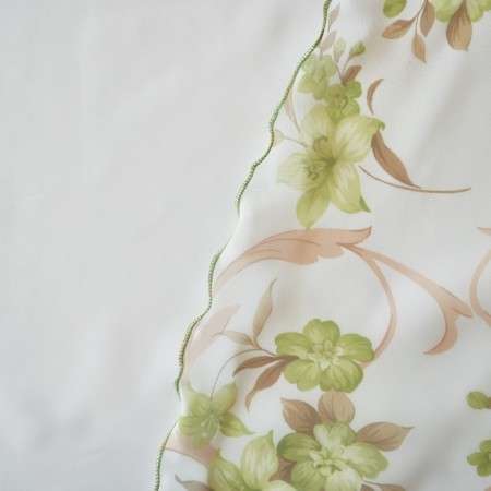 Set of curtains for the kitchen Witerra Ophelia 300x160cm, Green, PE100%-1