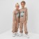 Children's pants Minaku, beige color, height 152 cm