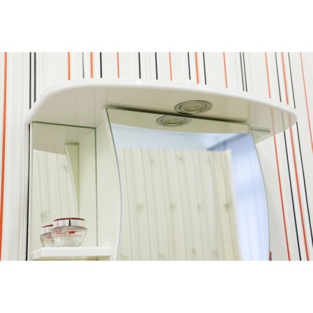 Cabinet-mirror lina 55 white gloss, left 26.5 cm x 55 cm x 73 cm-1