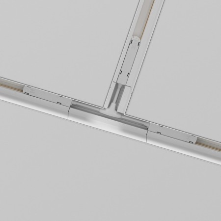 The T-shaped power connector for the track system Technical TRA004CWT-22W, 43x23x2 cm, white color-2