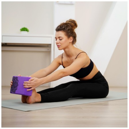 Sangh yoga block, 23 × 15 × 8, purple color-6