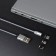 Windigo cable, 3 in 1, MicroUSB/Lightning/Type -C - USB, Magnetic, 2 A, Nylon, 1 m, silver.