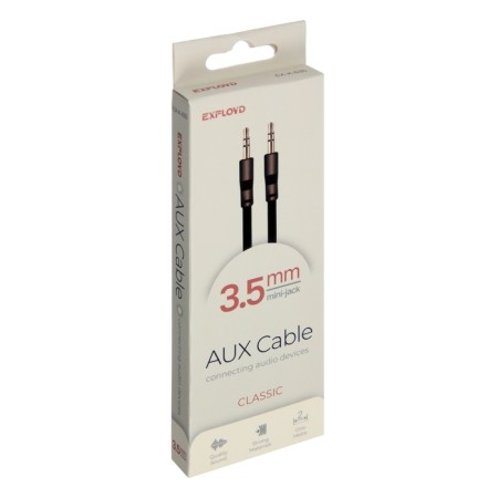 EXPLOYD EX-K-635 Jack 3.5 (M) cable-Jack 3.5 (M), for micro and headphones, 2 m, black-5